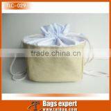 12oz Cotton Canvasdrawstring Cosmetic Bag