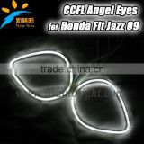 Facotry outlet ccfl angel eyes headlight for honda jazz fit 2009