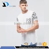 Daijun boy's High quality logo custom O neck 50 polyester 25 cotton 25 rayon white men's custom t shirt printing