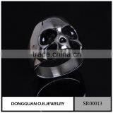 Wholesale Latest Silver Skull Ring Design Fashion Cool Men's Skull Ring On Dongguan Supplier thumbnail-1