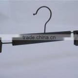 Black Plastic Pant Bottom Tourser Clip Hanger With Black Hook on Wholesale thumbnail-3