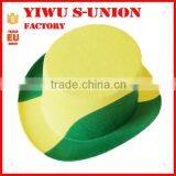 Custom Fans Green Yellow Green Crazy Fans Flag Brazil Funny Carnival Top Hat