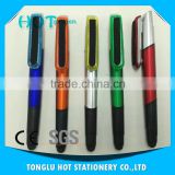 4 in 1 China wholesale multi funtion pen with stylus in the neb and sticker insterted in the clip