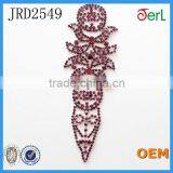 Factory Direct Sale Neoteric Design Flat Back Rhinestone Lace Sewed on Garment,Bags thumbnail-3