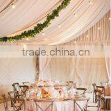 White 10 Feet Wide Voile Sheer Wedding Drapes Ceiling Drapes thumbnail-3