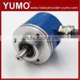 YUMO ASC5810G58mm 10mm 10 Bit SSI 5V 24V IP56 Custom Made SSI Encoder Manufacturers Absolute Rotary Encoder