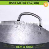 Restaurant Hand Made Double Handles Carbon Steel Wok For Sale thumbnail-3