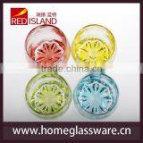 Colorful Egg Cup Glass Drinking Glasses Water Tumblers thumbnail-2