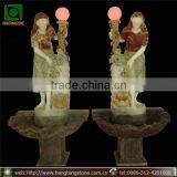 Natural Stone Garden Fountain Lamp thumbnail-1