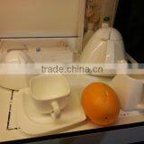 New Bone China White Porcelain Coffee Tea Sets