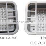 Eco-friendly Plastic Kitchen Collapsible Vegetable Washing Draining Strainer Basket thumbnail-1