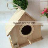 Artificial Wooden Bird Nest House thumbnail-3
