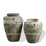Ancient Glazed Pot, Antique Outdoor Planter thumbnail-1