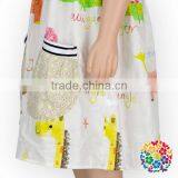 Summer Flutter Sleeve 0-6 Years Girls Frocks Designs Latest Kids Dresses thumbnail-5