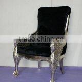MD-2204-01 Antique Reproduction Single Chair With White Velvet thumbnail-4