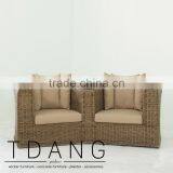 Regatta Wicker Loveseat- Top Sale Wicker Synthetic Rattan Sofa Love Seat thumbnail-2
