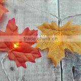 Mixed Orange Red Yellow Leaf Autumn Leaves Wedding Decorate Fairy Lights thumbnail-2