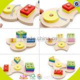 Wholesale Funny Kids Wooden Shape Sorter Blocks Stacking Toy Hot Sale Baby Wooden Shape Sorter Blocks Stacking Toy W13D098 thumbnail-5