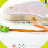 Wholesale Colorful Baby Wooden Maze Toy High Quality Kids Wooden Cart Maze Toy Hottest Wooden Drag Cart Maze Toy W11H014 thumbnail-3