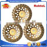 150mm Turbo Row Waved Spiral Diamond Grinding Disc Cup Wheel for Concrete Floor 6" Cutting Tools Abrasive Polishing Grinder thumbnail-1