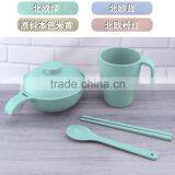 New Environmental Protection Bowl and Cup Set by Wheat Straw thumbnail-4