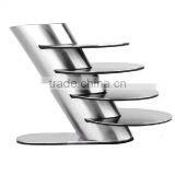 Stainless Steel Coaster 10cm Round Placemats Heat Insulation Coffee Pads Cup Mats With a Holder thumbnail-5