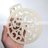 Unfinished Wood Craft Laser Cut Christmas Ornament thumbnail-2