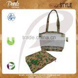 See Through PVC / PP Laminated Jute Bag With Pouch thumbnail-5