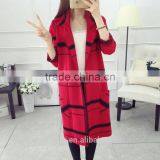 Wholesale Ladies Knitted Sweater Coat Women Long Knit Cardigan thumbnail-1