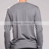 Promotional Custom Printing Unisex T Shirts/Male V Thin Mercerized Cotton Shirt Collar thumbnail-3