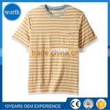 Stripped T Shirt Style Men's Short Sleeve Crew Neck Surf Striped Pocket Tee thumbnail-1