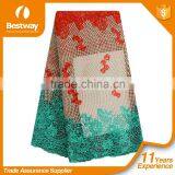 Fashionable Muti-color French Lace Fabric French Lace Wedding Dress for Ladies FL0246 thumbnail-5