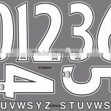 DIY Sports Jersey Number Screen Printed Custom Heat Transfers for Shirts thumbnail-2