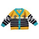 High Quality Kids Winter Sweater Boys Stripe Cardigan thumbnail-1