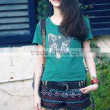 Custom Wholesale Dry Fit Design Style Women Fashion Casual T-shirt and Student Short Sleeved Print T-shirt thumbnail-1