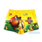 Boardshorts Swimwear with Adjustable Waist Band for Children~Boy's Cartoon Stretchy Trunk Swim Shorts~Accept Custom