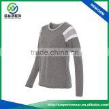 New Arrival Fashion Design Splicing Polyester /cation T-shirt Women thumbnail-4