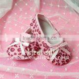 Baby Hot Pink Leopard Crib Shoes GS46 thumbnail-1