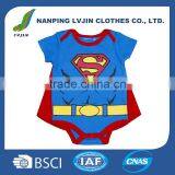 2016 Infant Cartoon Baby Clothing Boy's Spiderman Romper Spiderman Newborn Baby Rompers With Factory Price thumbnail-1