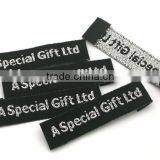 Customized Garment Shoe Labels/woven Labels/main Label/embroidered Tag Silver Gold WSL-001 thumbnail-2