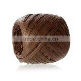 Raffia Paper Jewelry Ribbon Cord Coffee 0.2mm, 4.0mm-8.0mm, 2 Rolls (Approx 20 M/Roll) thumbnail-1