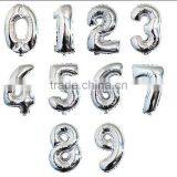 40 Inch Gold Silver Color Foil Number Balloons for Party Decoration thumbnail-2