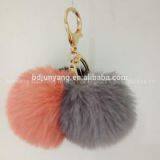 Fake Fur Pom Pom Bag Charm thumbnail-2
