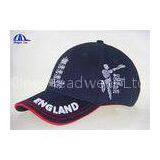 Multi-Panel 100% Polyester Embroidered Baseball Caps , Custom Fitted Baseball Cap