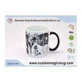 Ceramic Custom Magic Photo Mug With Handle , Heat Changing Photo Mugs