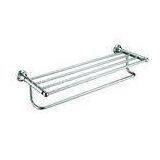 Stainless Steel Towel Rack Bathroom Accessory With Single Towel Bath Storage