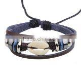 XP-LB-2136 Wholesale Bead Leather Bracelet