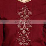 China OEM Supplier Muslim Casual Clothing Cheap Beautiful Embroidery Islamic Women Abaya Customized Turkey Dress thumbnail-3