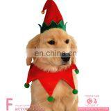 New Fashion Promotional Design Christmas Pet Costume With Elf Hat With Bell For Party thumbnail-1