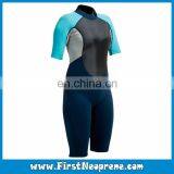 High Quality 2/3MM Neoprene CR Rubber Women Short Sleeve Super Stretch Shorty Wetsuit thumbnail-5